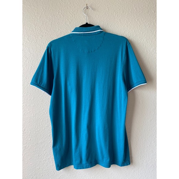 Ted Baker Derry Modern Slim Fit Polo Teal - Picture 3 of 10